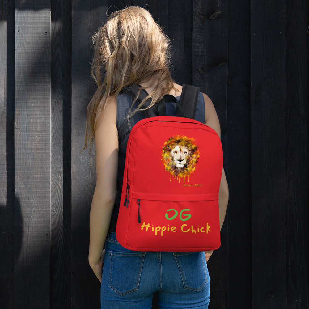 Red Backpack - OG Hippie Chick