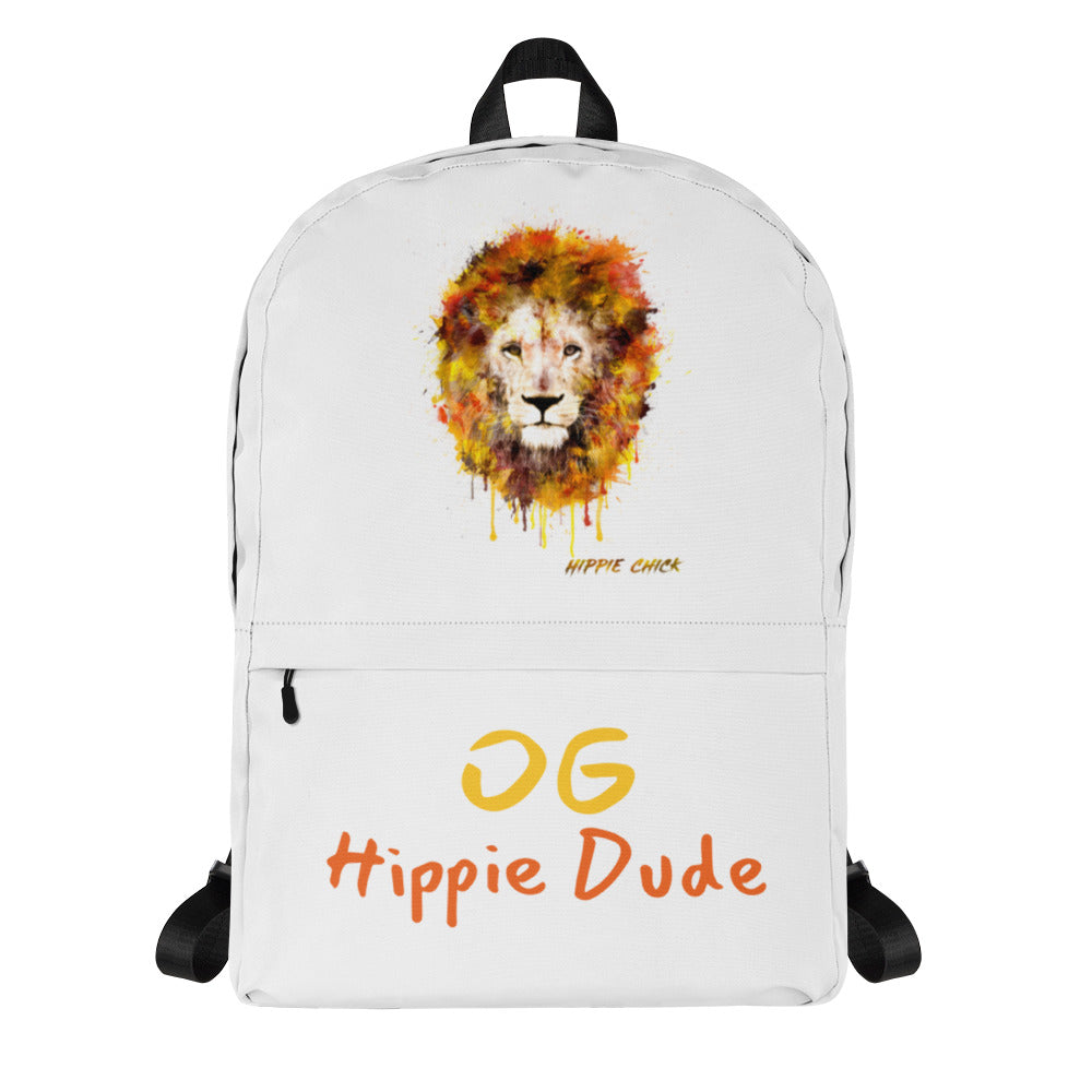 White Backpack - OG Hippie Dude