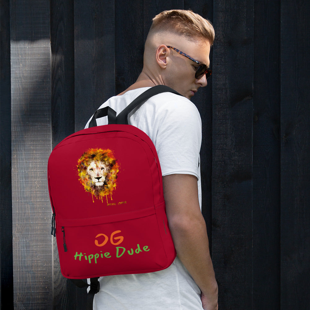 Maroon Backpack - OG Hippie Dude