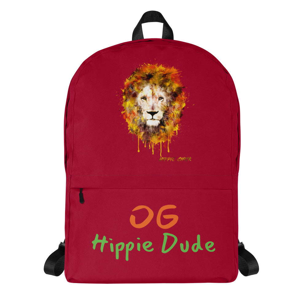Maroon Backpack - OG Hippie Dude