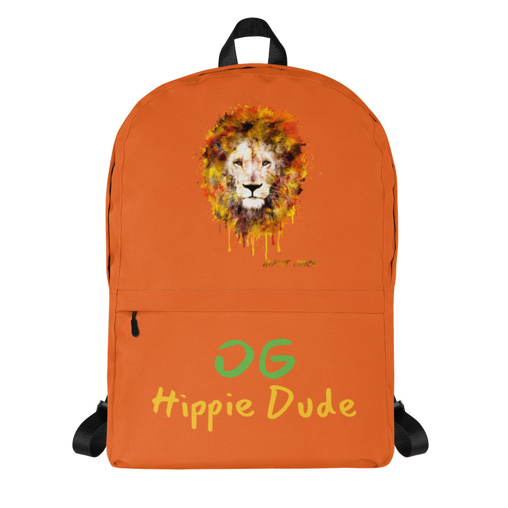 Orange Backpack - OG Hippie Dude