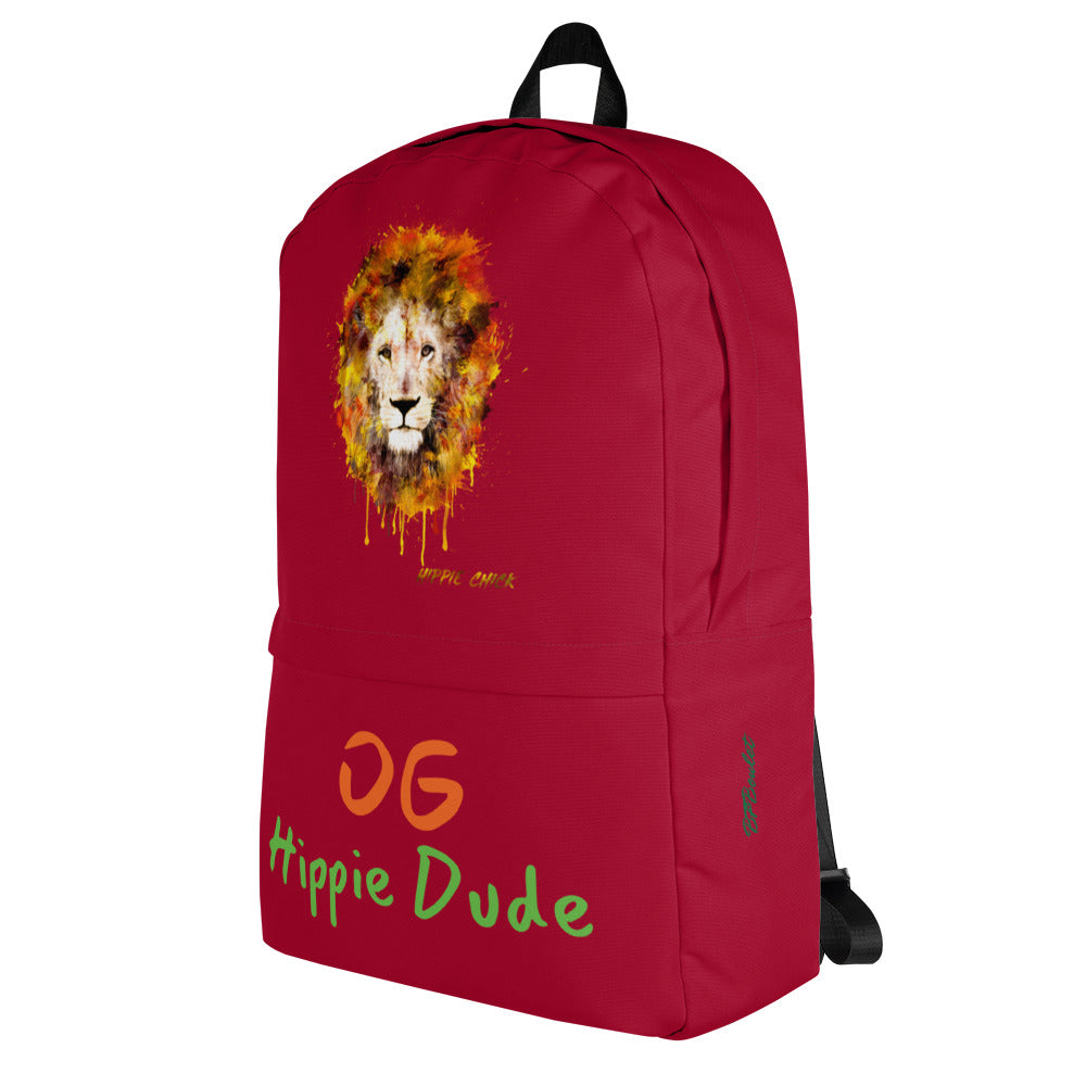 Maroon Backpack - OG Hippie Dude