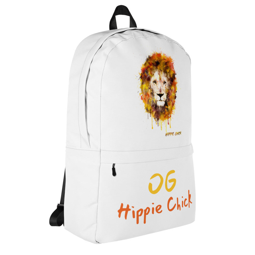 White Backpack - OG Hippie Chick