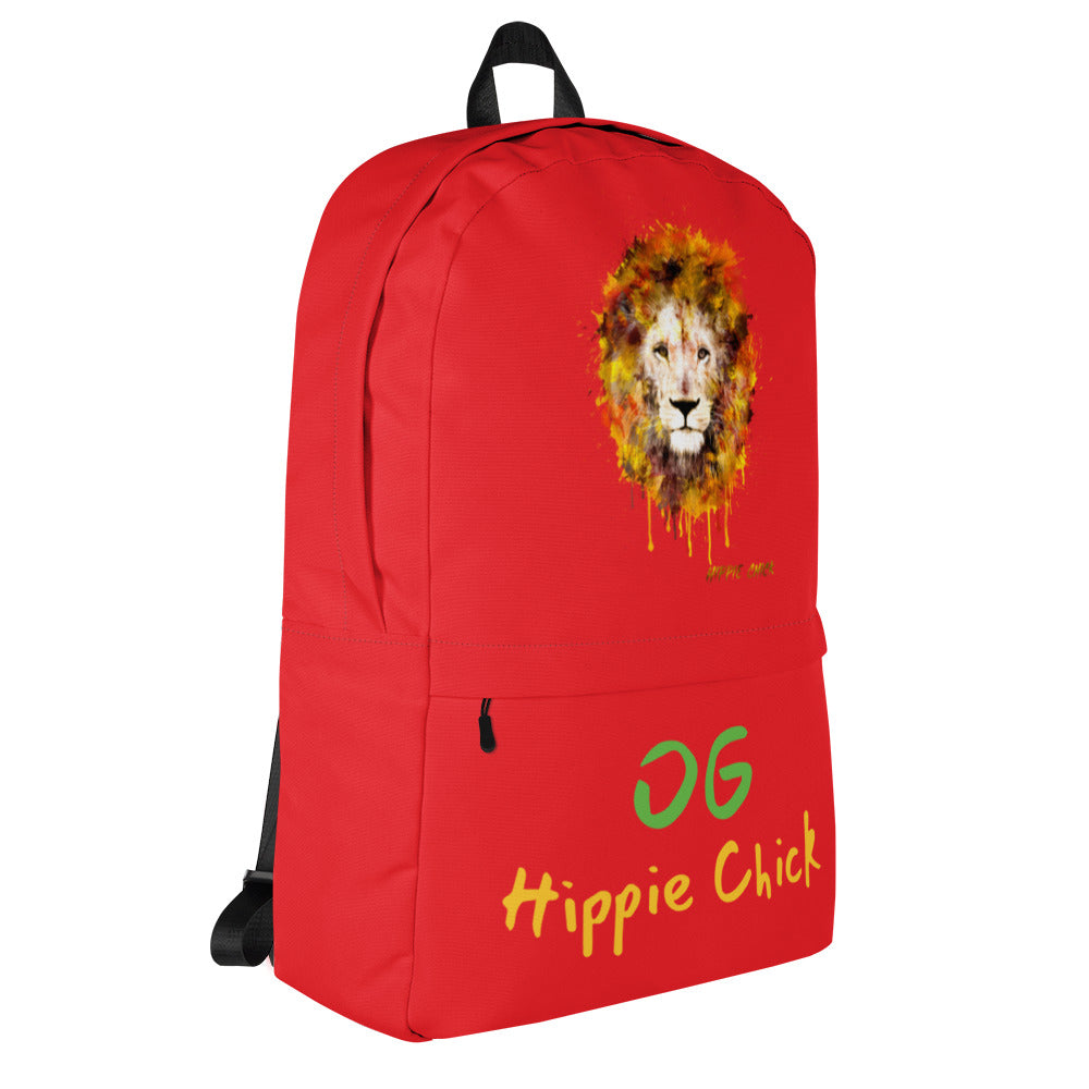 Red Backpack - OG Hippie Chick