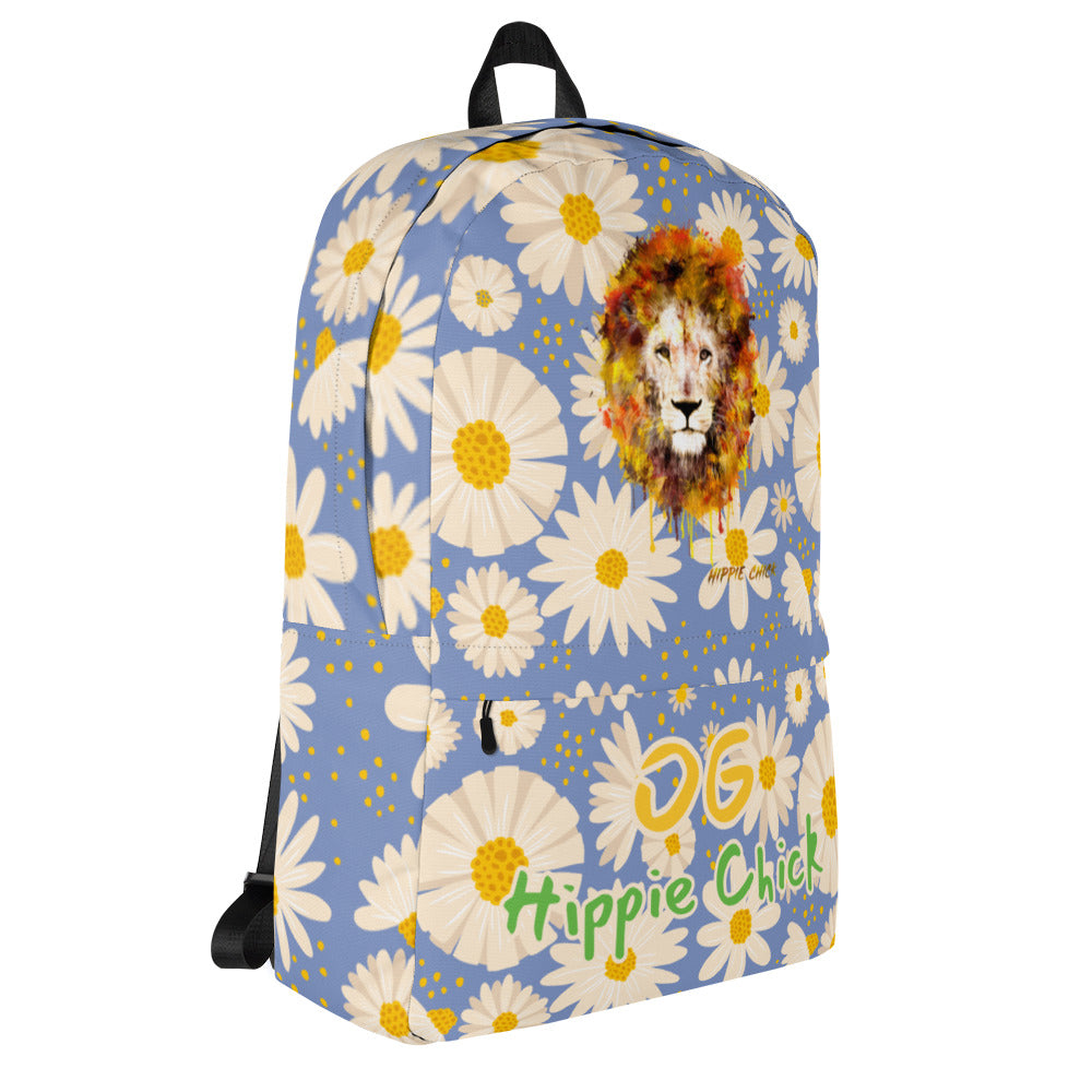 Blue Daisies Backpack - OG Hippie Chick
