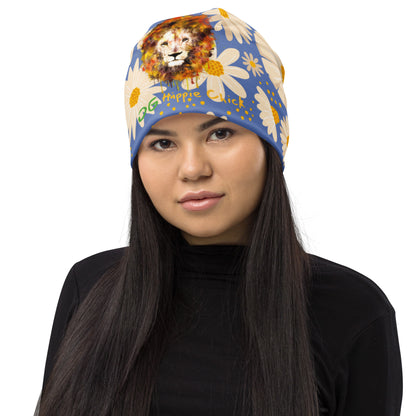 Blue Daisies Beanie - OG Hippie Chick