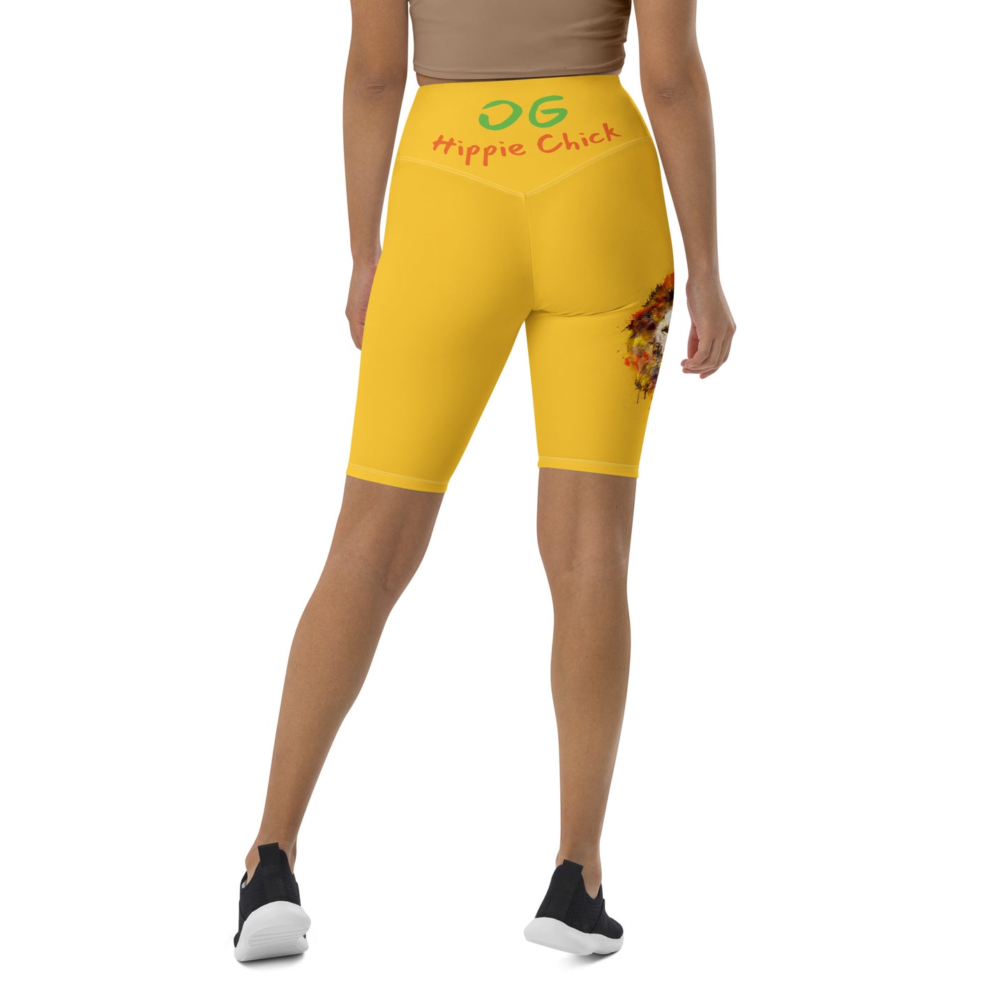 Yellow Biker Shorts