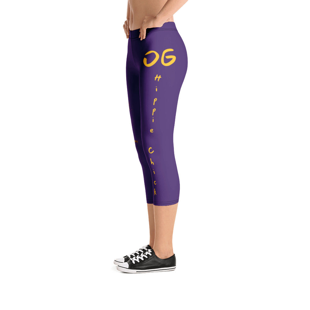 Legging capri violet