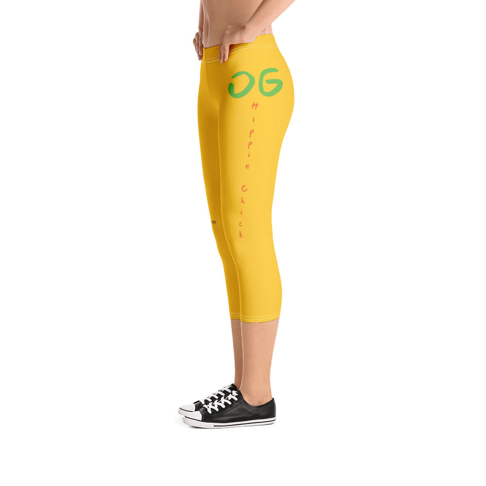 Yellow Capri Leggings (short)