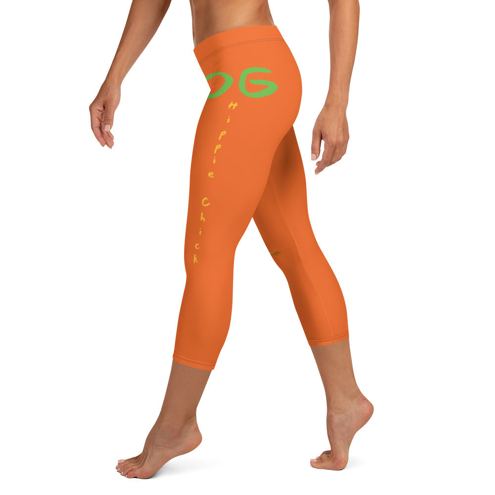 Orange Capri Leggings (short)