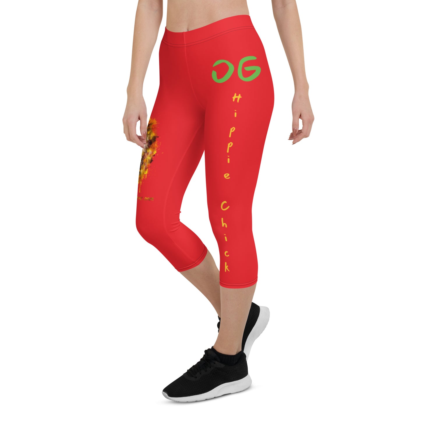 Red Capri Leggings