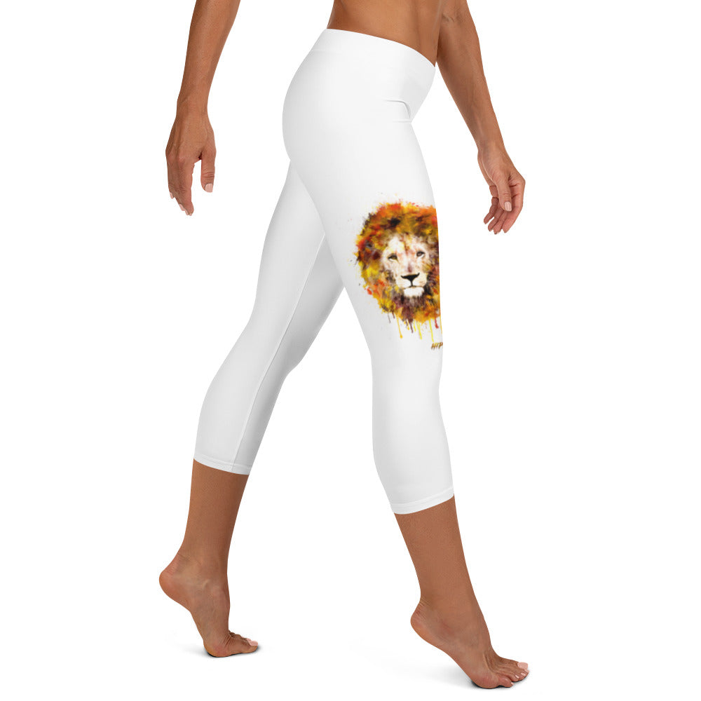 Legging capri blanc