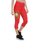 Legging capri rouge