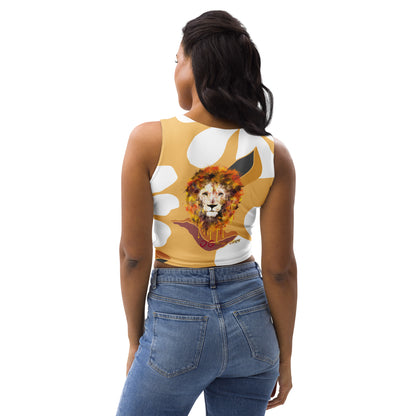 White Flowers Crop Top - OG Hippie Chick