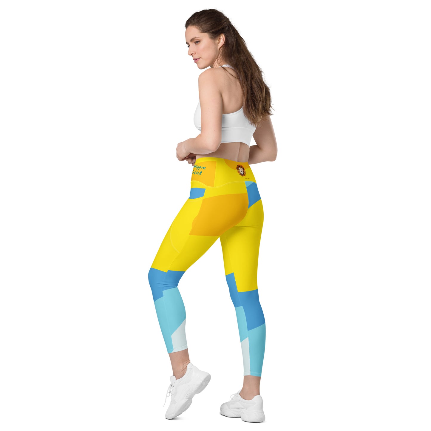 Color Waves Crossover Leggings