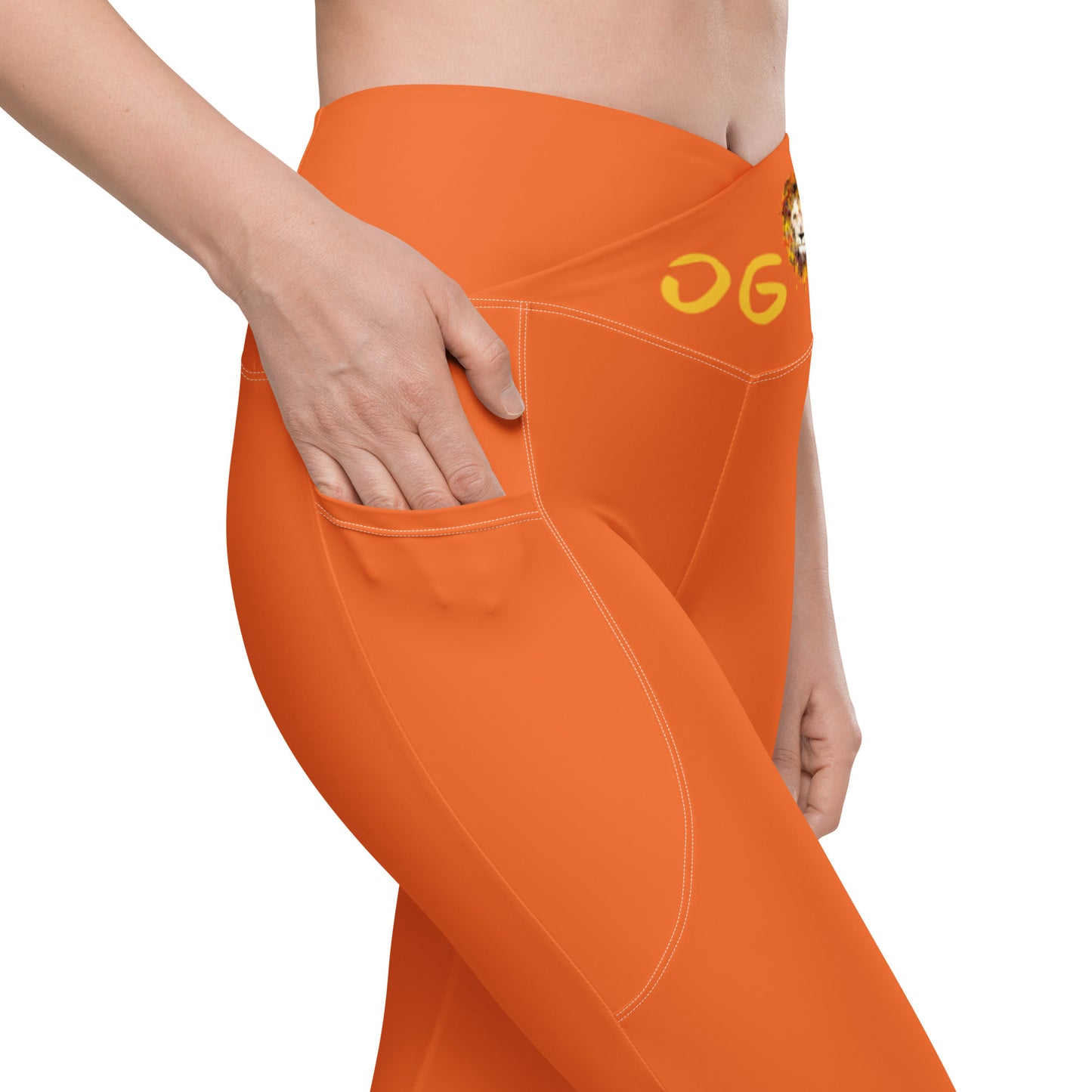 Legging croisé orange