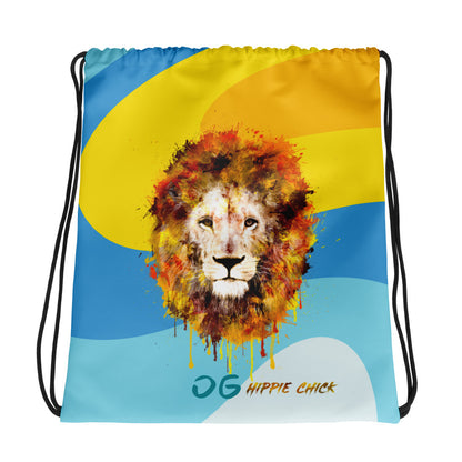 Color Waves Drawstring Bag