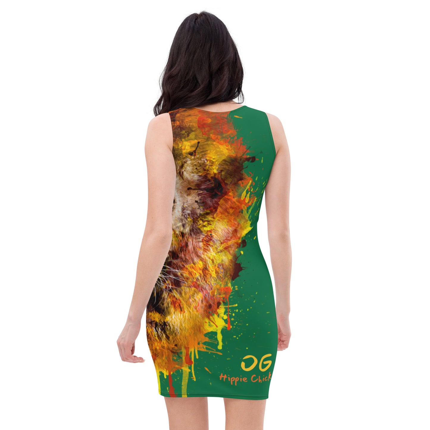 Jewel Fitted Dress (large Lion)