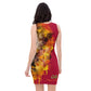 Maroon Fitted Dress (large Lion)