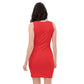 Red Fitted Dress (Lion front)
