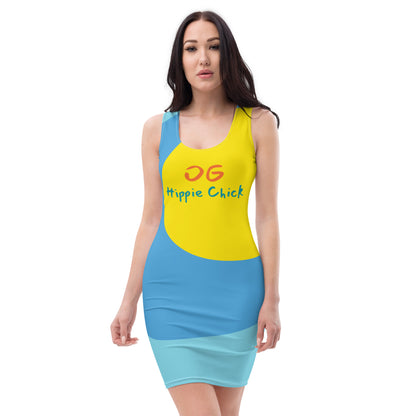 Color Waves Fitted Dress