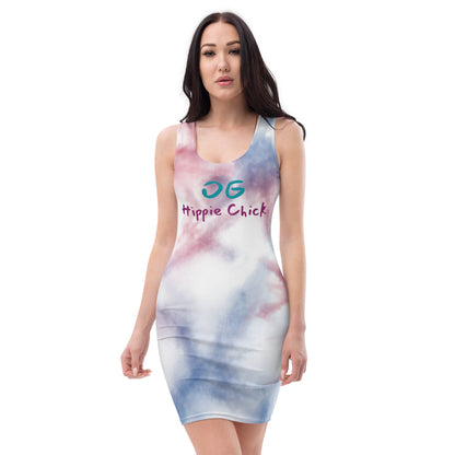 Robe ajustée tie-dye