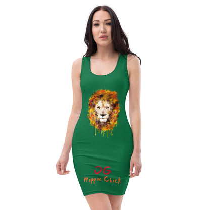 Jewel Fitted Dress (Lion front)