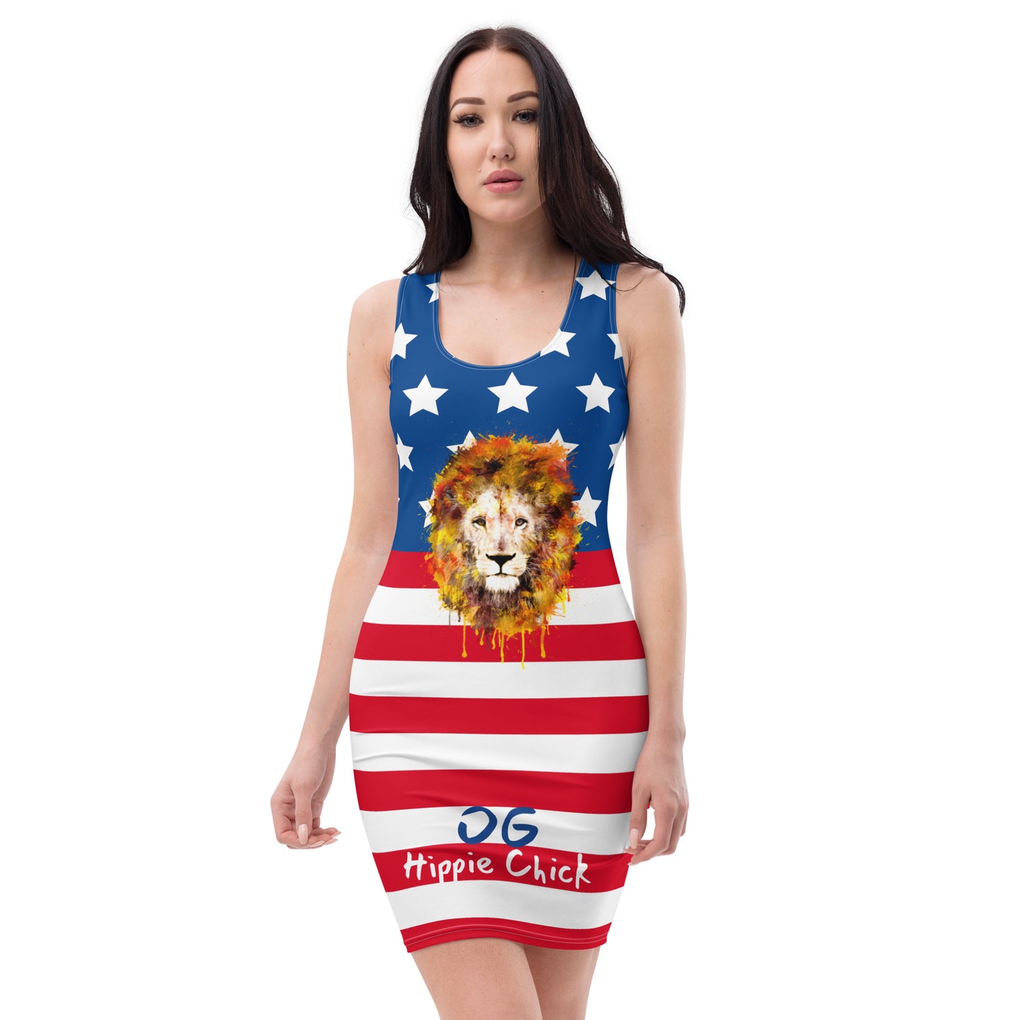 Robe ajustée USA (devant Lion)