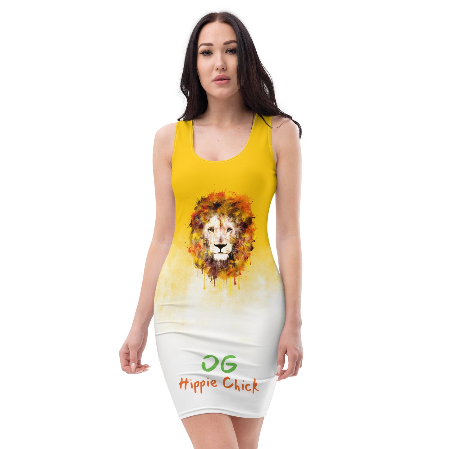 Sunny Day Fitted Dress (Lion front)
