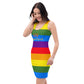 Rainbow Fitted Dress