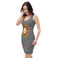 Gray Fitted Dress (Lion front)