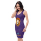 Purple Fitted Dress (Lion front)