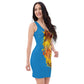 Blue Fitted Dress (large Lion)