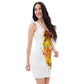 White Fitted Dress (large Lion)