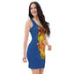 Navy Fitted Dress (large Lion)