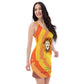 Sunny Flower Fitted Dress (Lion front)