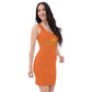 Orange Fitted Dress