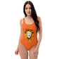 Orange One Piece Swimsuit
