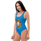 Blue One Piece Swimsuit
