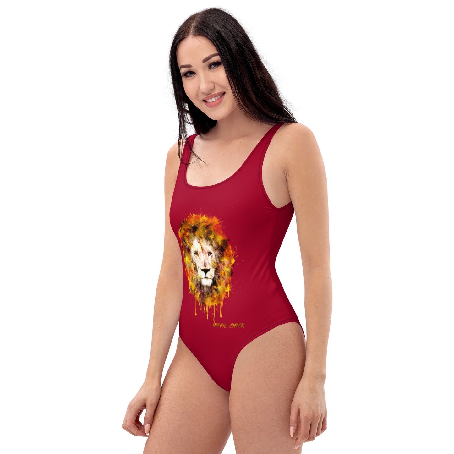 Maroon One Piece Swimsuit