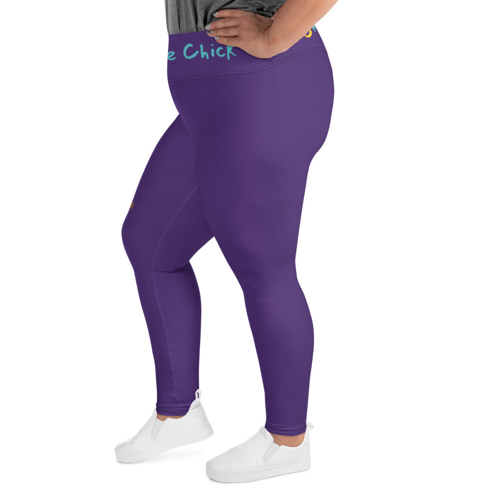 Legging violet grande taille