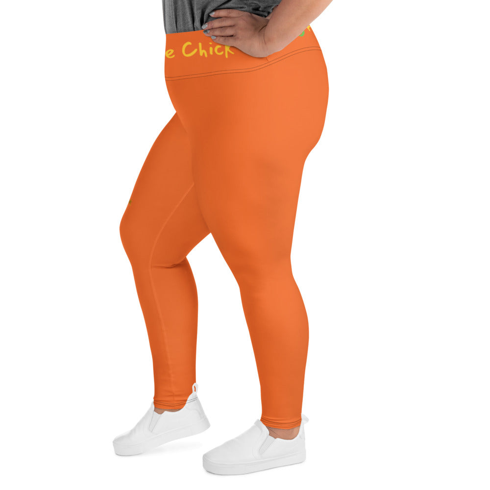 Legging orange grande taille