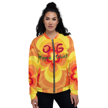 Sunny Flower 2 Bomber Jacket - OG Hippie Chick