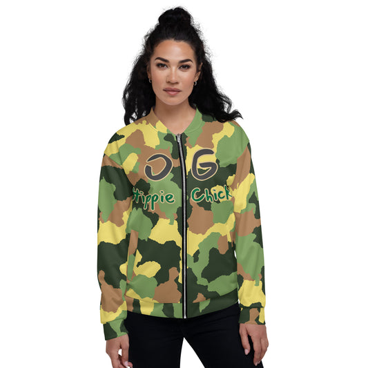 Army Camo Bomber Jacket - OG Hippie Chick