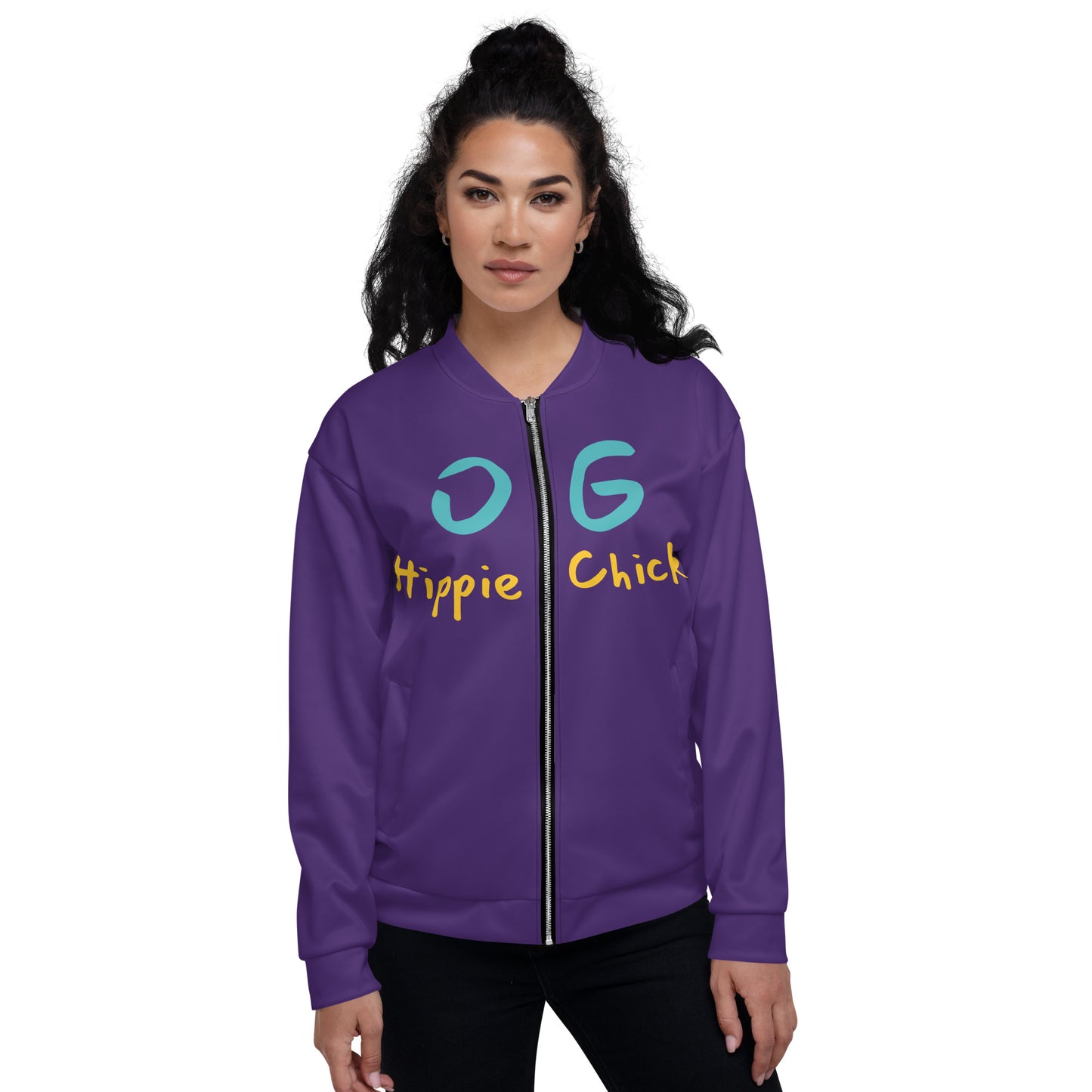 Purple Bomber Jacket - OG Hippie Chick