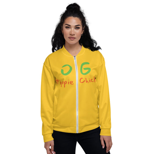 Yellow Bomber Jacket - OG Hippie Chick
