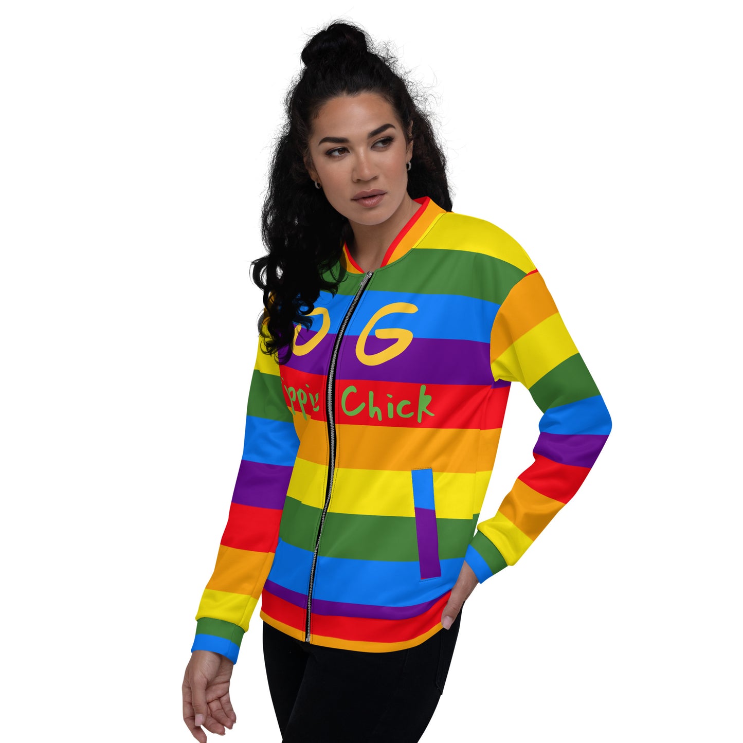 Rainbow Bomber Jacket - OG Hippie Chick