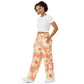 Peach Daisies Unisex Pants - OG Hippie Chick