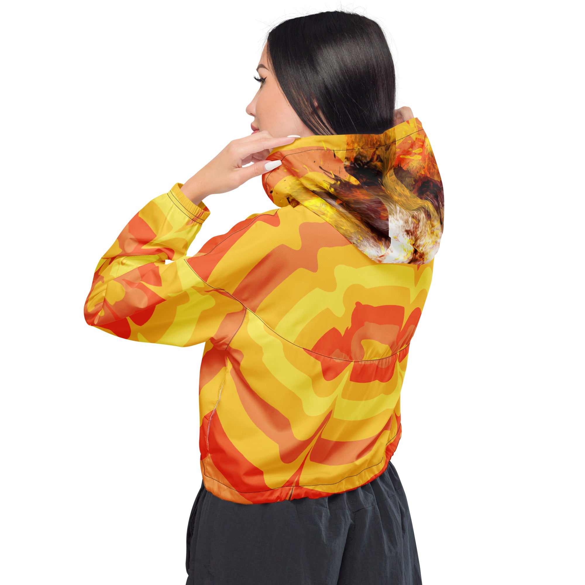 Sunny Flower Cropped Windbreaker – OG Hippie Chick