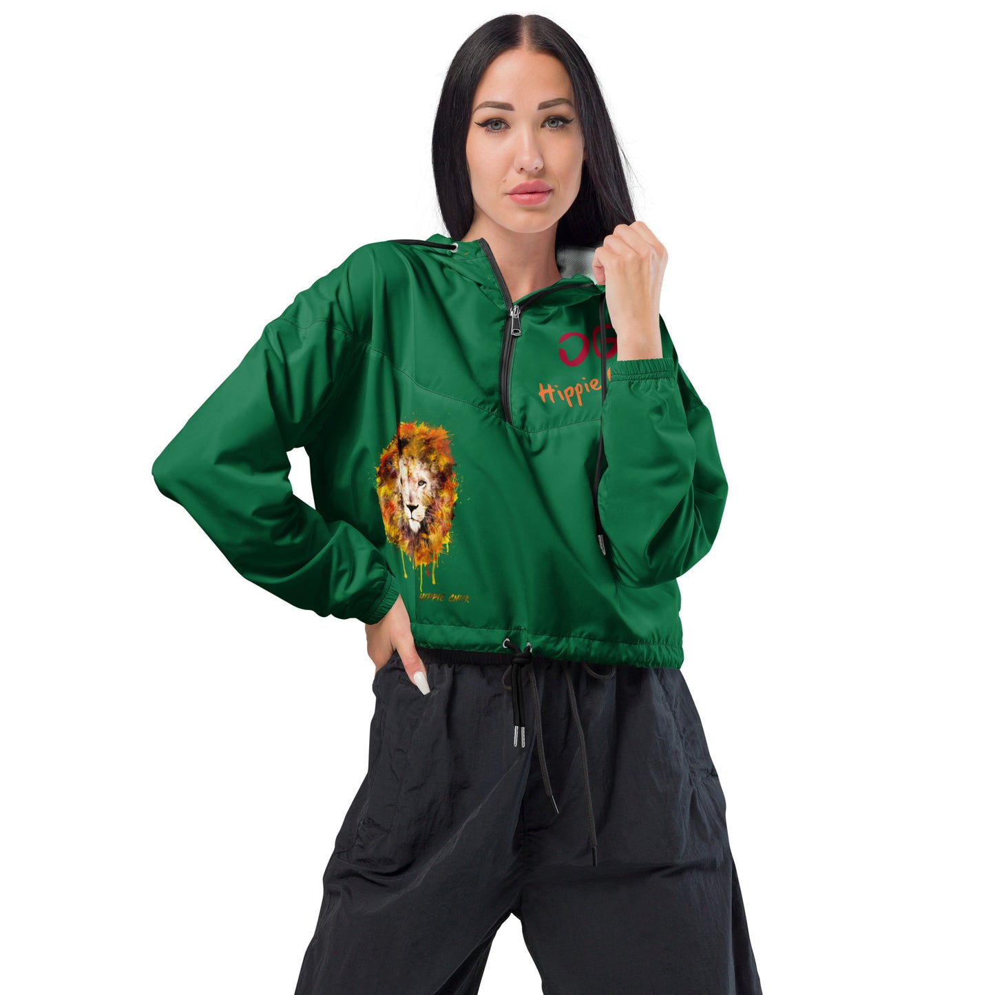 Jewel Cropped Windbreaker